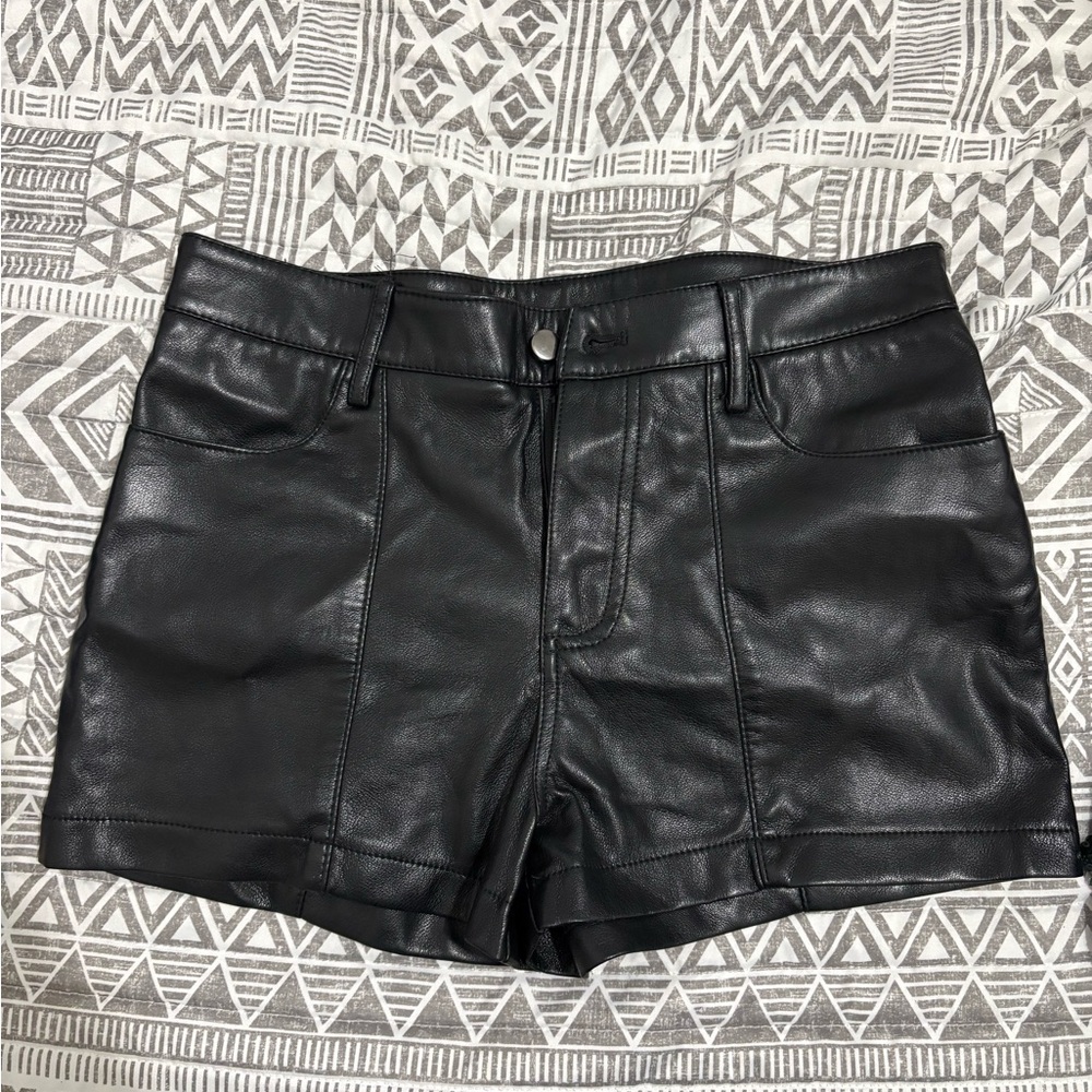 Urban outfitters leather shorts